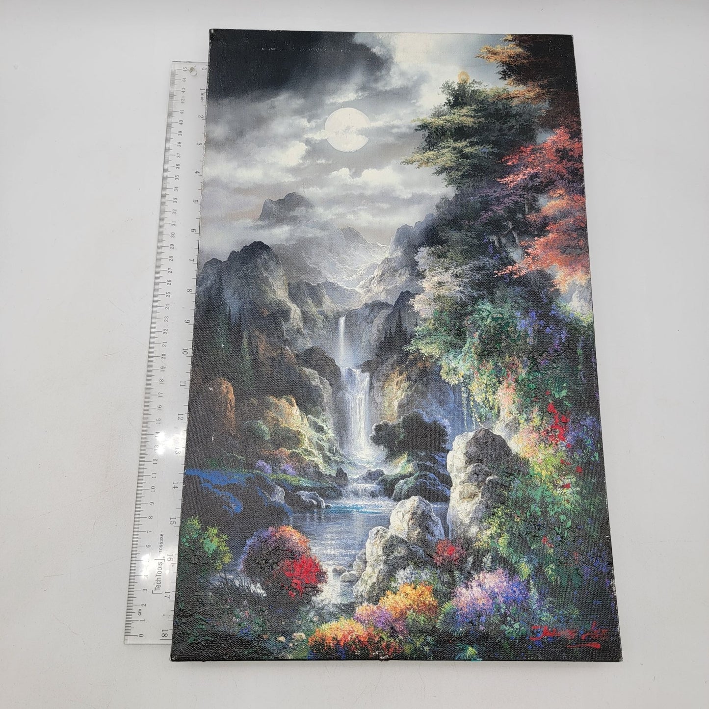 Stunning "Moonlit Landscape" Canvas Painting  James Lee