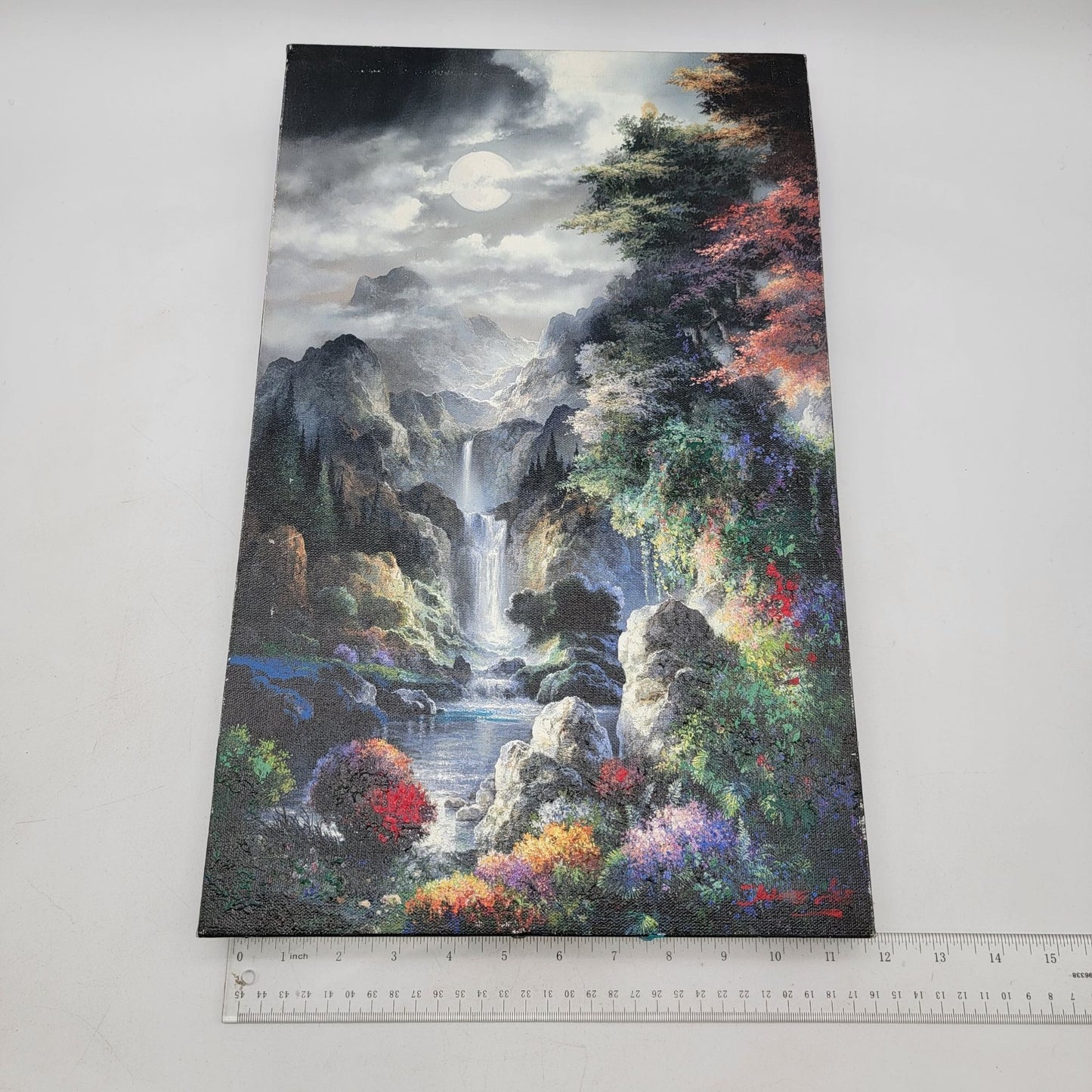 Stunning "Moonlit Landscape" Canvas Painting  James Lee