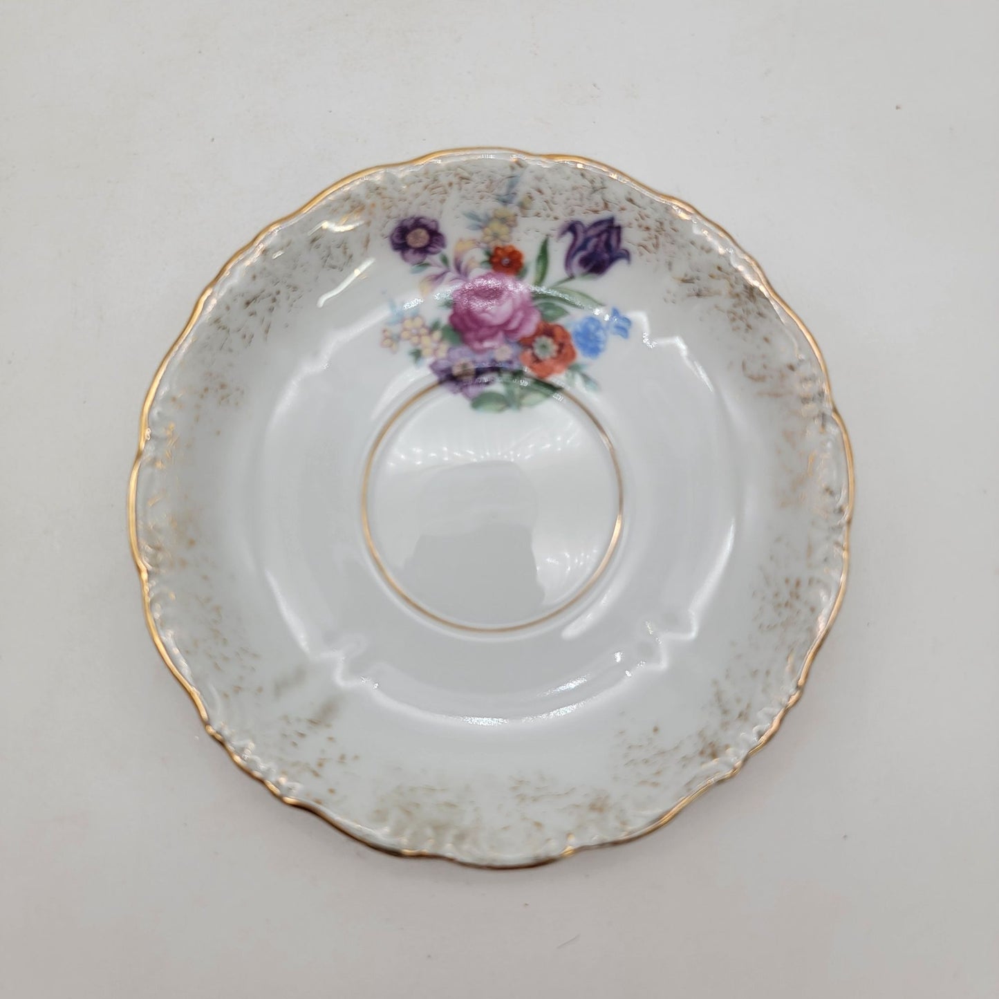 Vintage Fine Bone China Floral Bouquet Tea Cup & Saucer