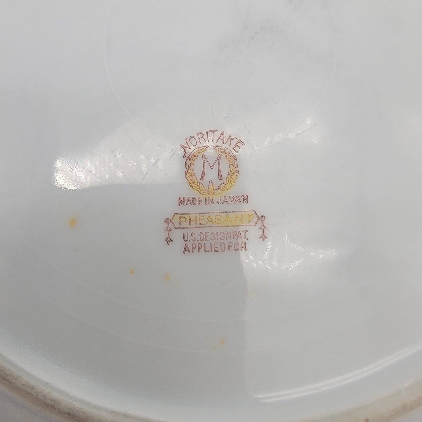 Vintage Noritake Pheasant Bird Dinner Plates Set Of 2