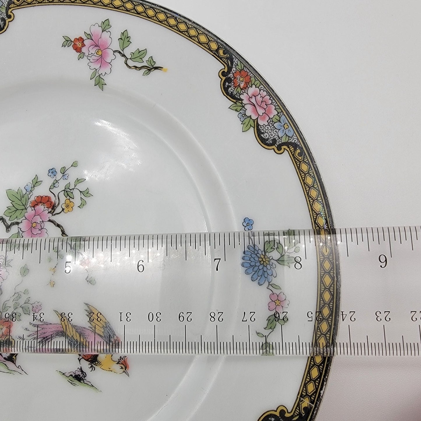 Vintage Noritake Pheasant Bird Dinner Plates Set Of 2