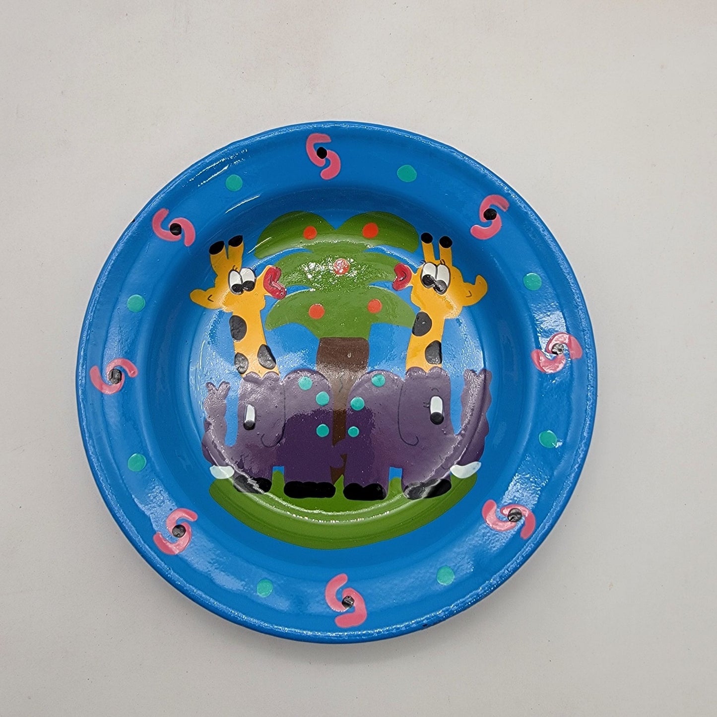 5 Pc Lumela South Africa Safari Enamelware Child's Dishes Set