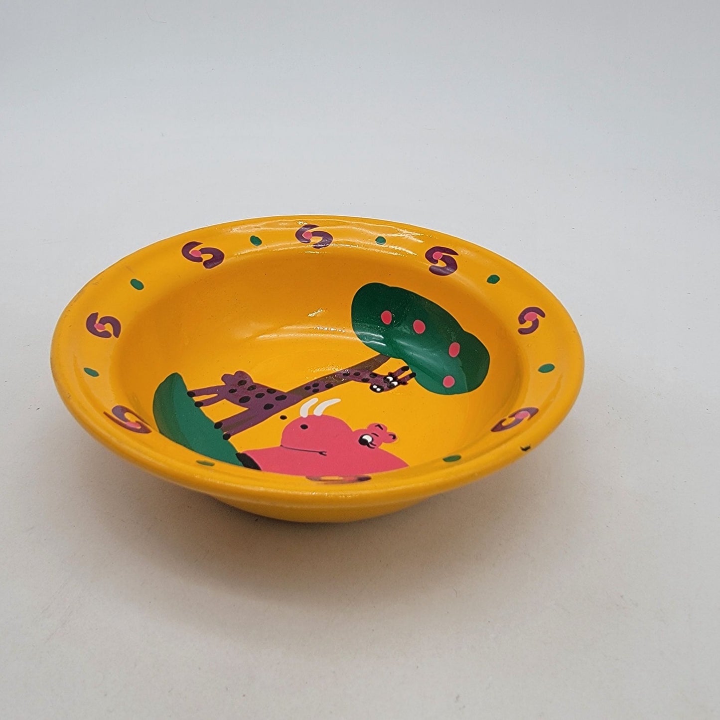 5 Pc Lumela South Africa Safari Enamelware Child's Dishes Set