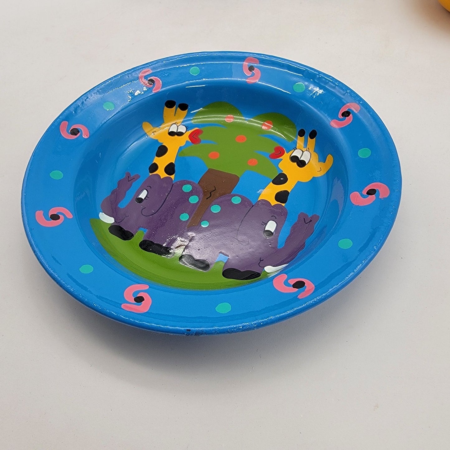 5 Pc Lumela South Africa Safari Enamelware Child's Dishes Set