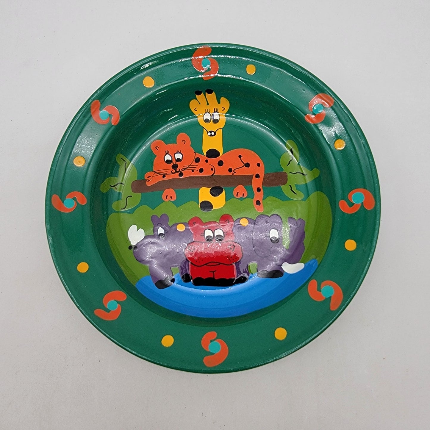 5 Pc Lumela South Africa Safari Enamelware Child's Dishes Set