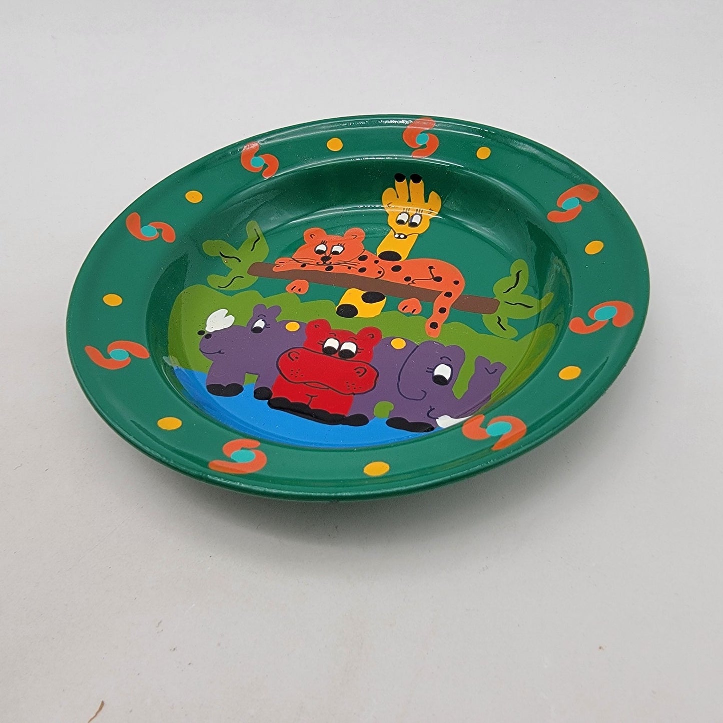 5 Pc Lumela South Africa Safari Enamelware Child's Dishes Set