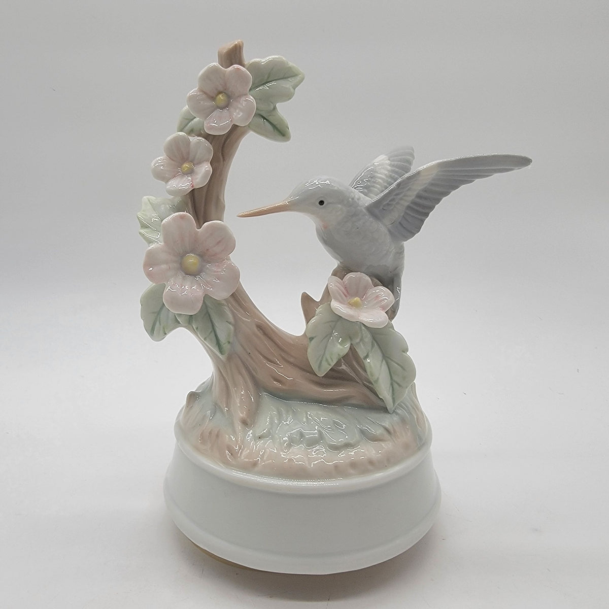 1980s Otagiri Hummingbird Porcelain Music Box