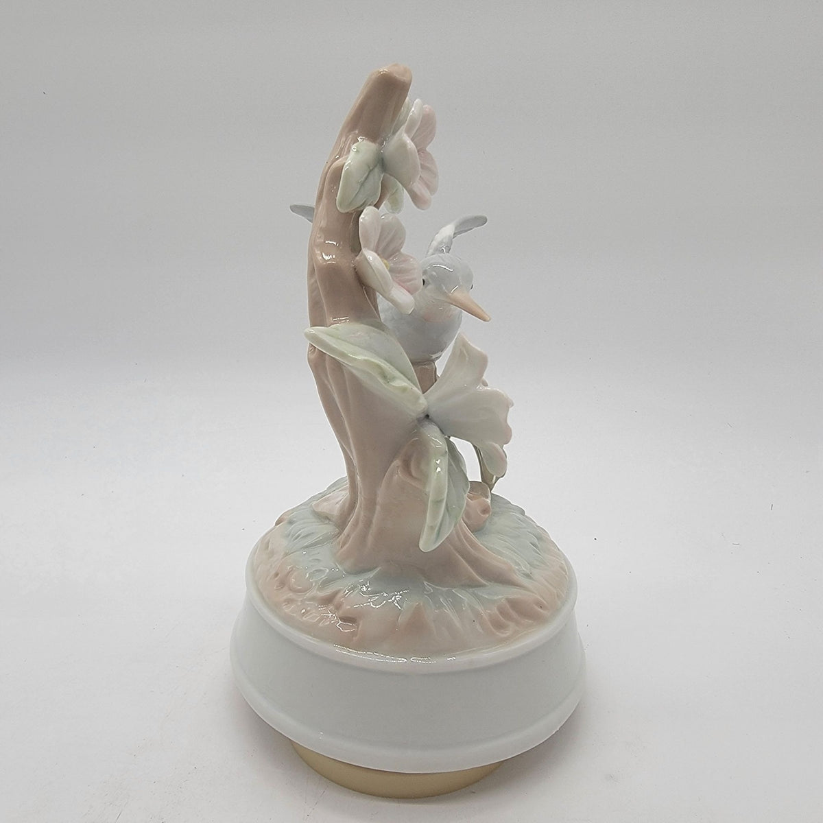 1980s Otagiri Hummingbird Porcelain Music Box