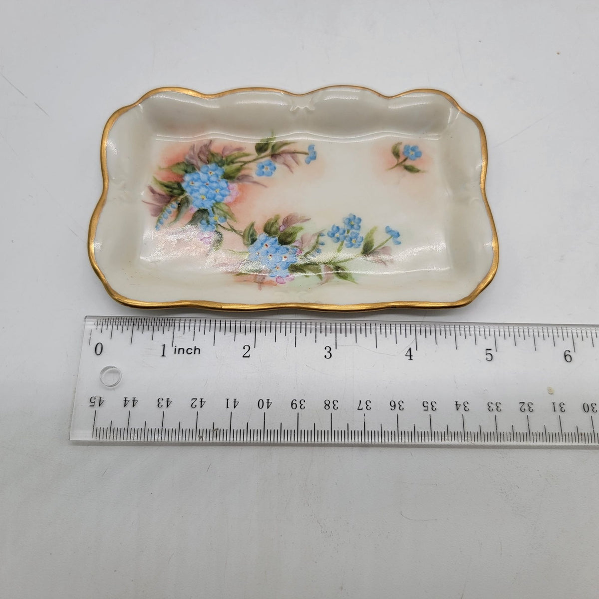 Antique Noritake Nippon Porcelain Floral Dish