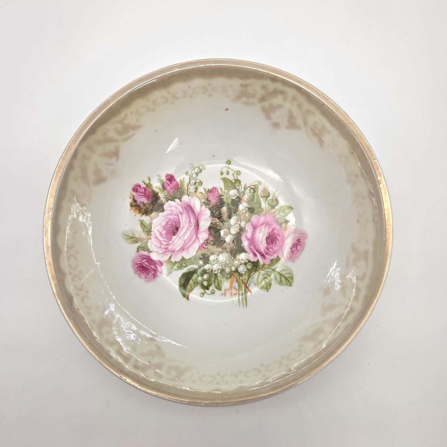 Vintage Three Crown Germany Porcelain Serving Bowl