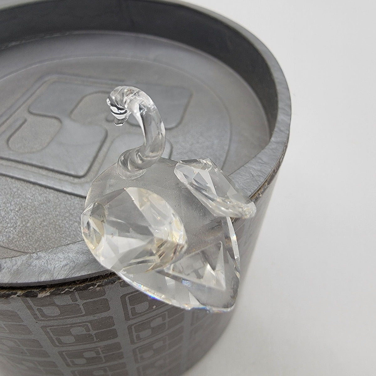 Vintage Swarovski Silver Crystal Mini Swan Figurine With Original Box