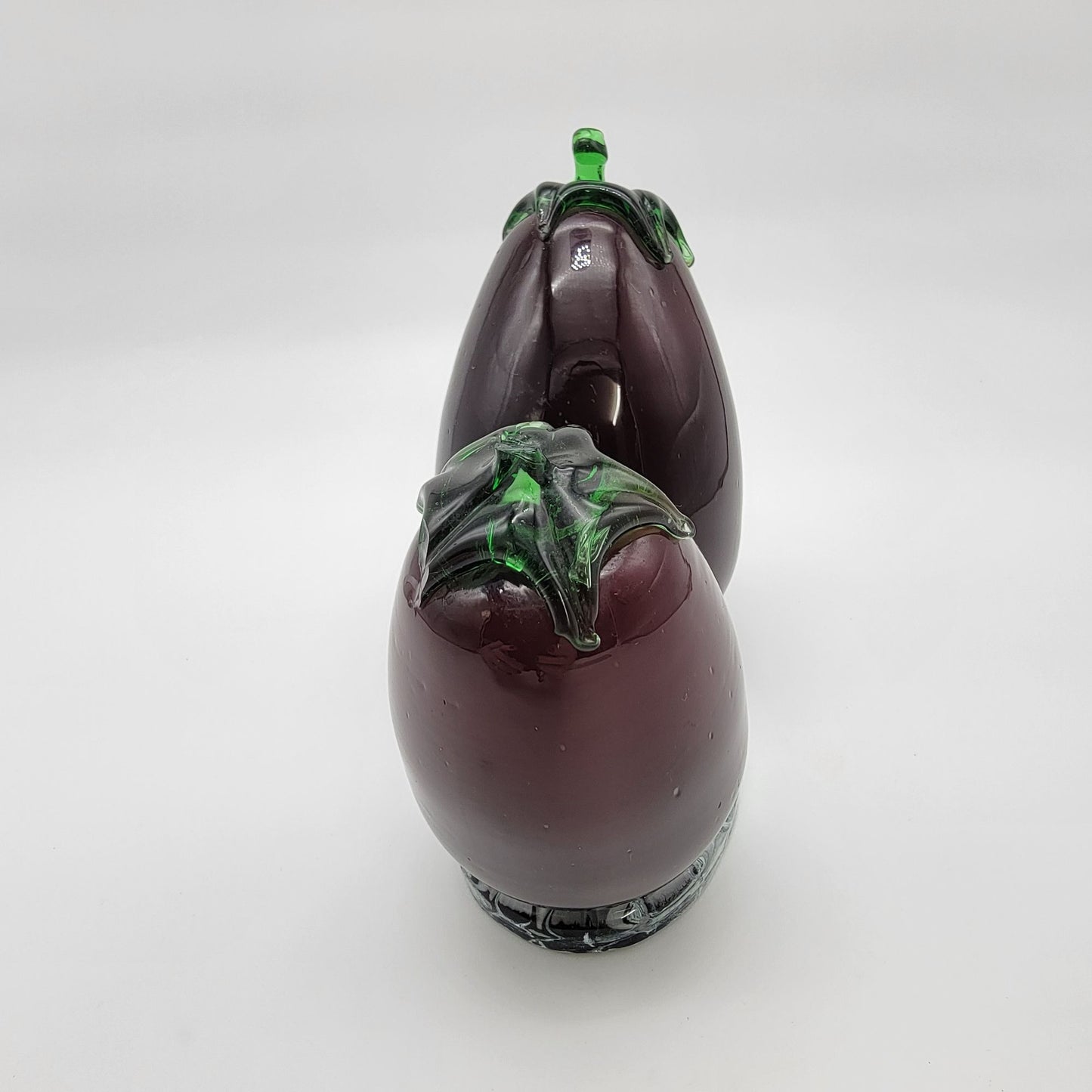 Vintage 1990's Mikasa Blown Glass Eggplant Sculpture