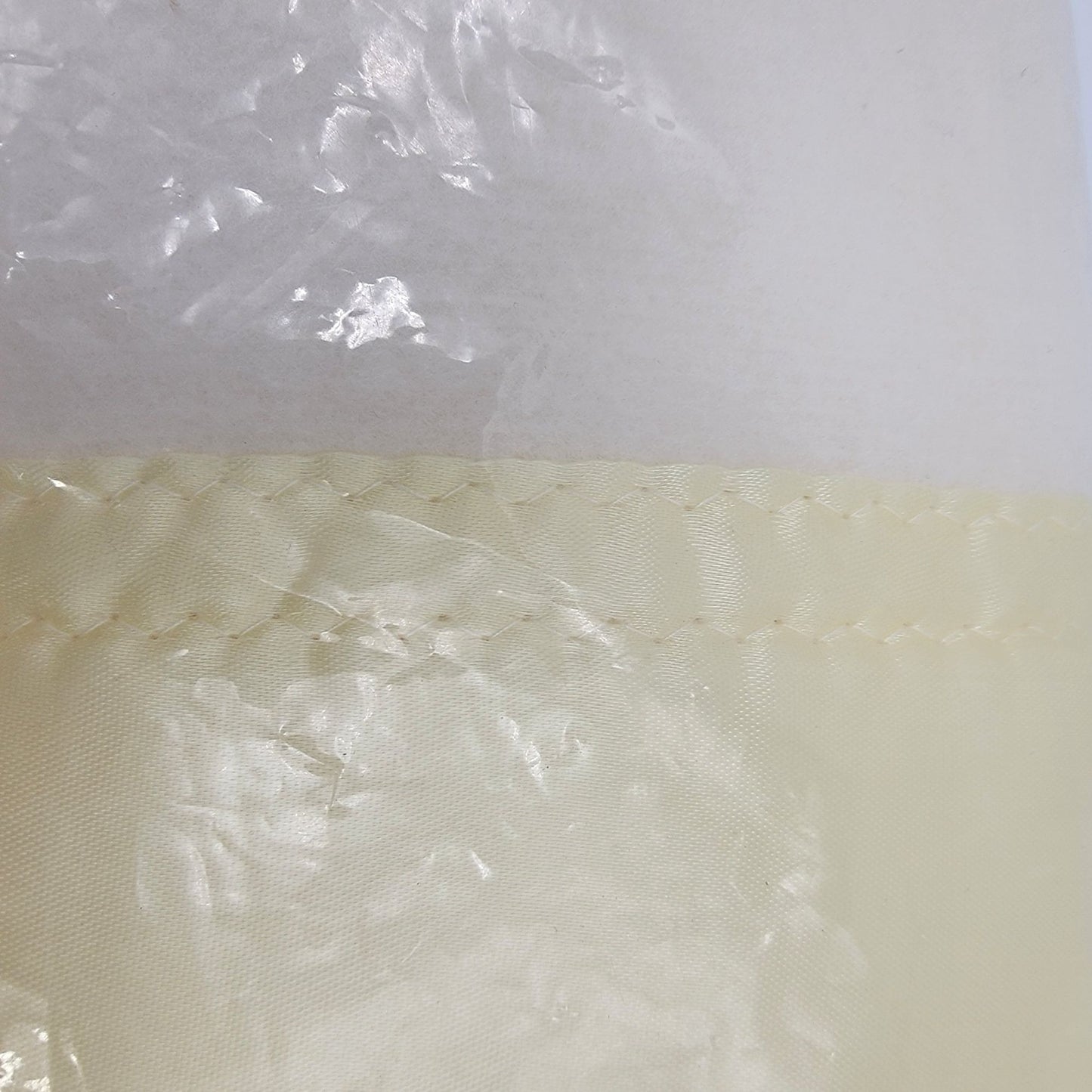 Vintage Small Blanket Yellow Satin Edge Floral Embroidery New Old Stock