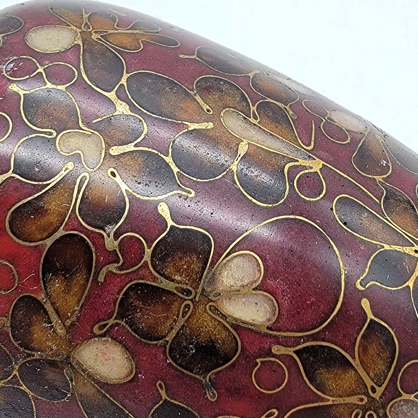 Vintage Chinese Jingfa Cloisonné Floral Vase