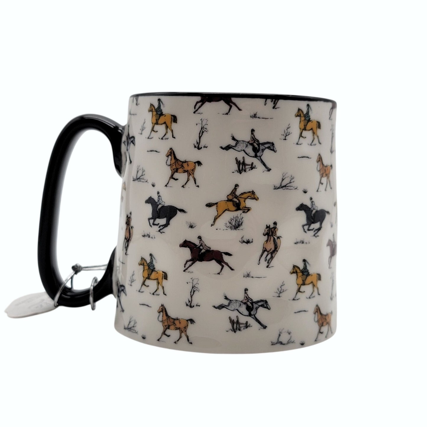 10 Strawberry Street Bella Equestrian Mug Horses -NEW