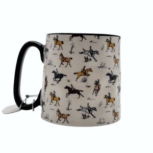 10 Strawberry Street Bella Equestrian Mug Horses -NEW