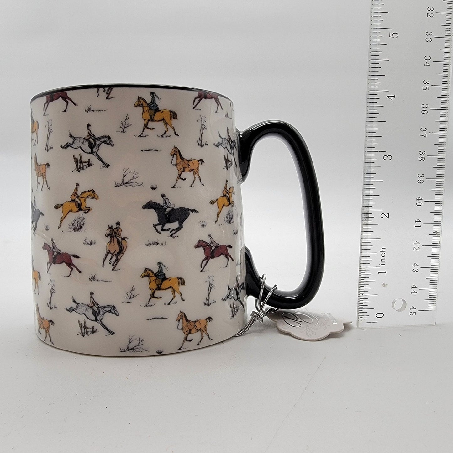 10 Strawberry Street Bella Equestrian Mug Horses -NEW