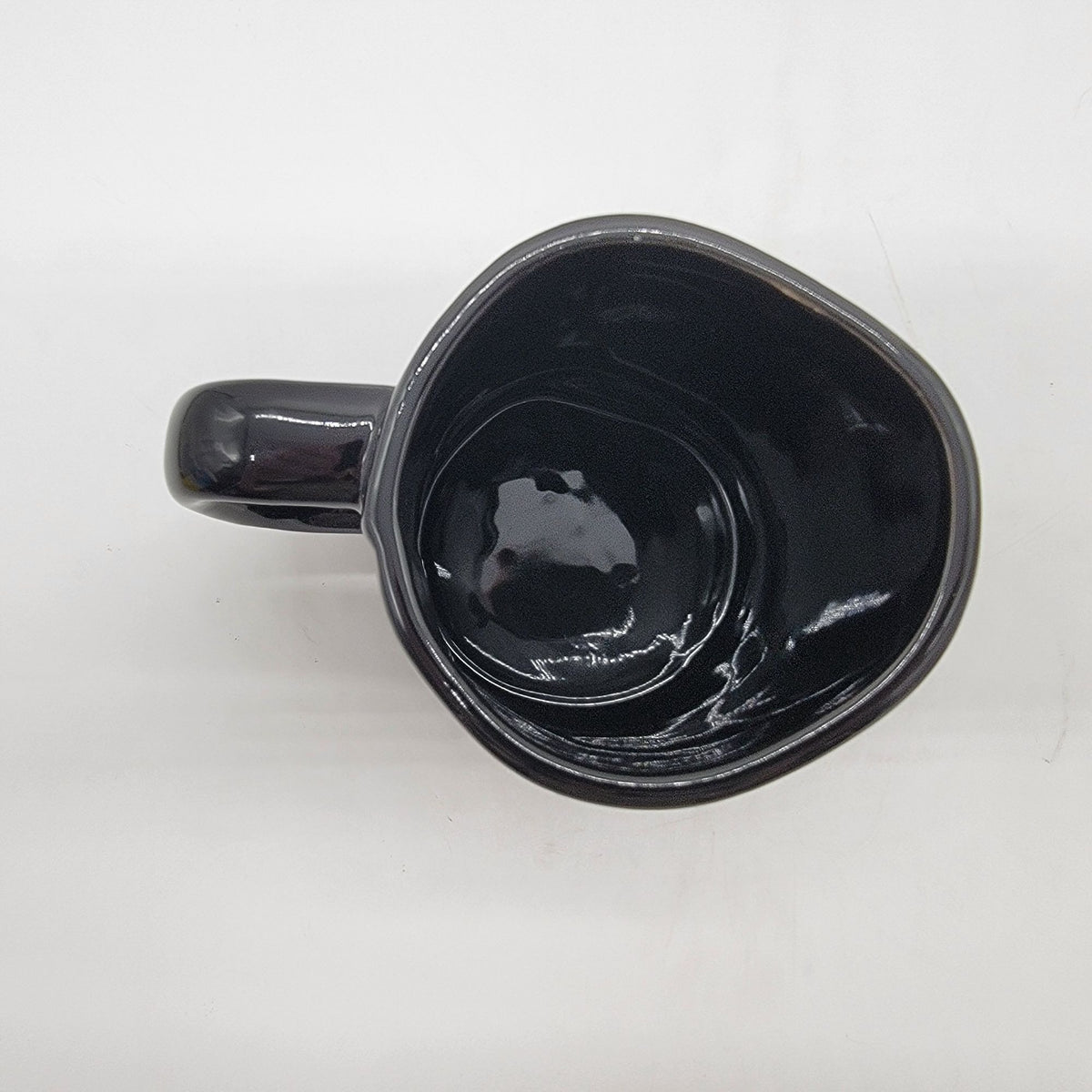 Rae Dunn Spooky Halloween Black Mug With Ghost Topper