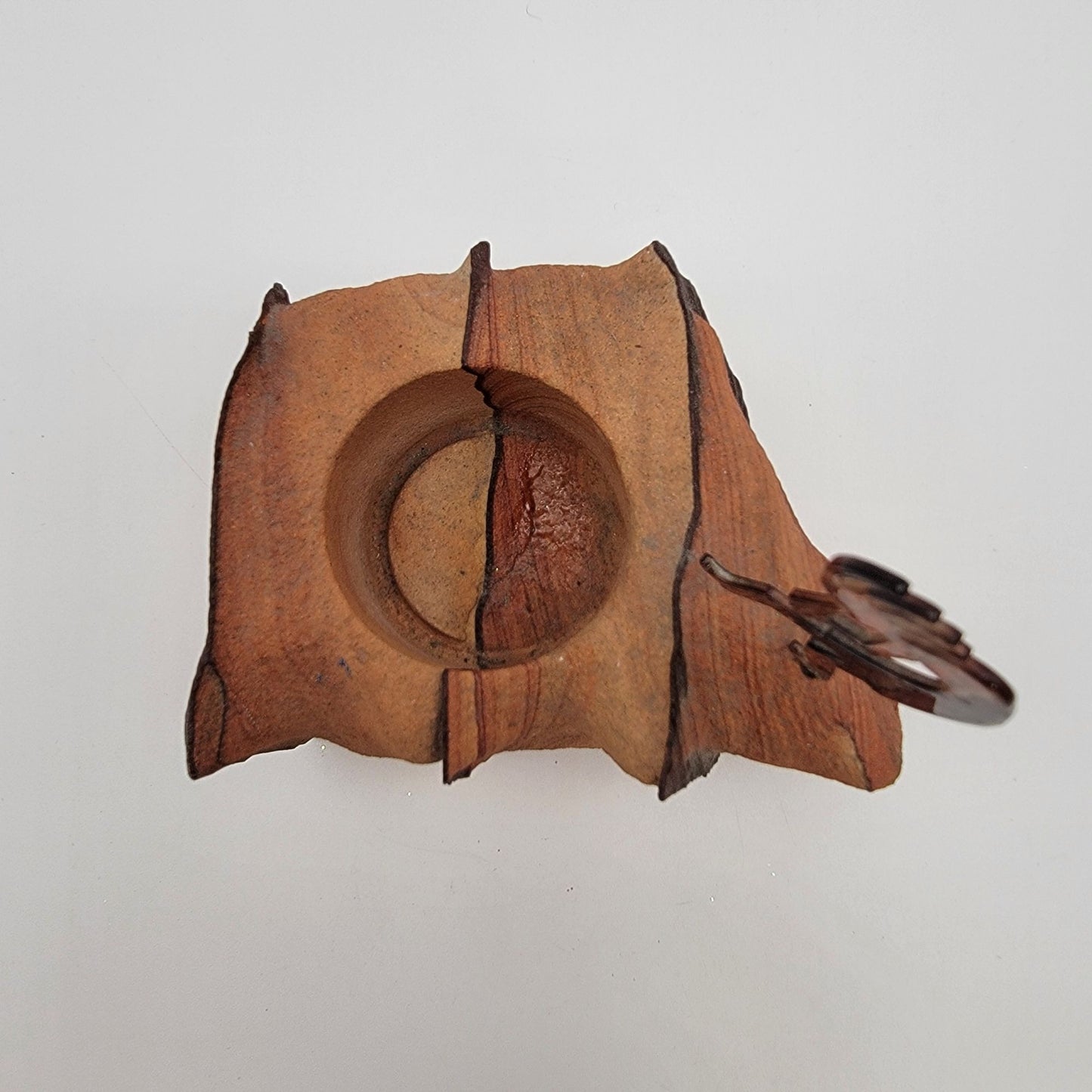 Sandstone Kokopelli Candle Holder Sculpture