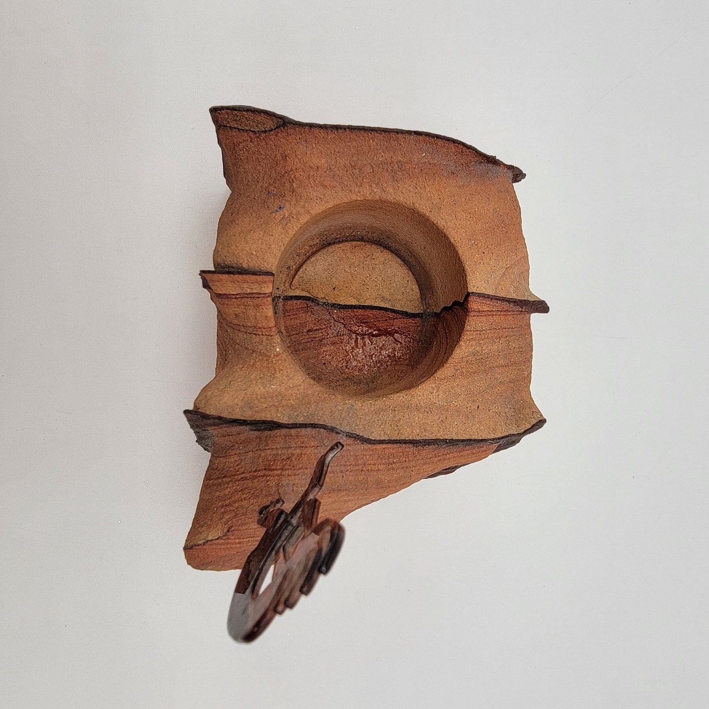 Sandstone Kokopelli Candle Holder Sculpture