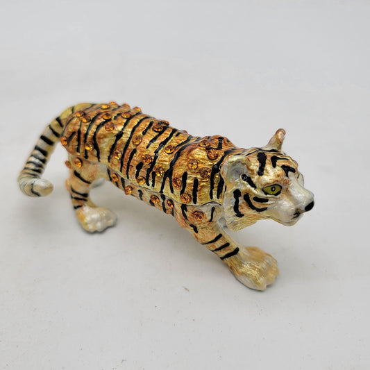 Objet d Art Year of the Tiger Trinket Box 226 Art Form