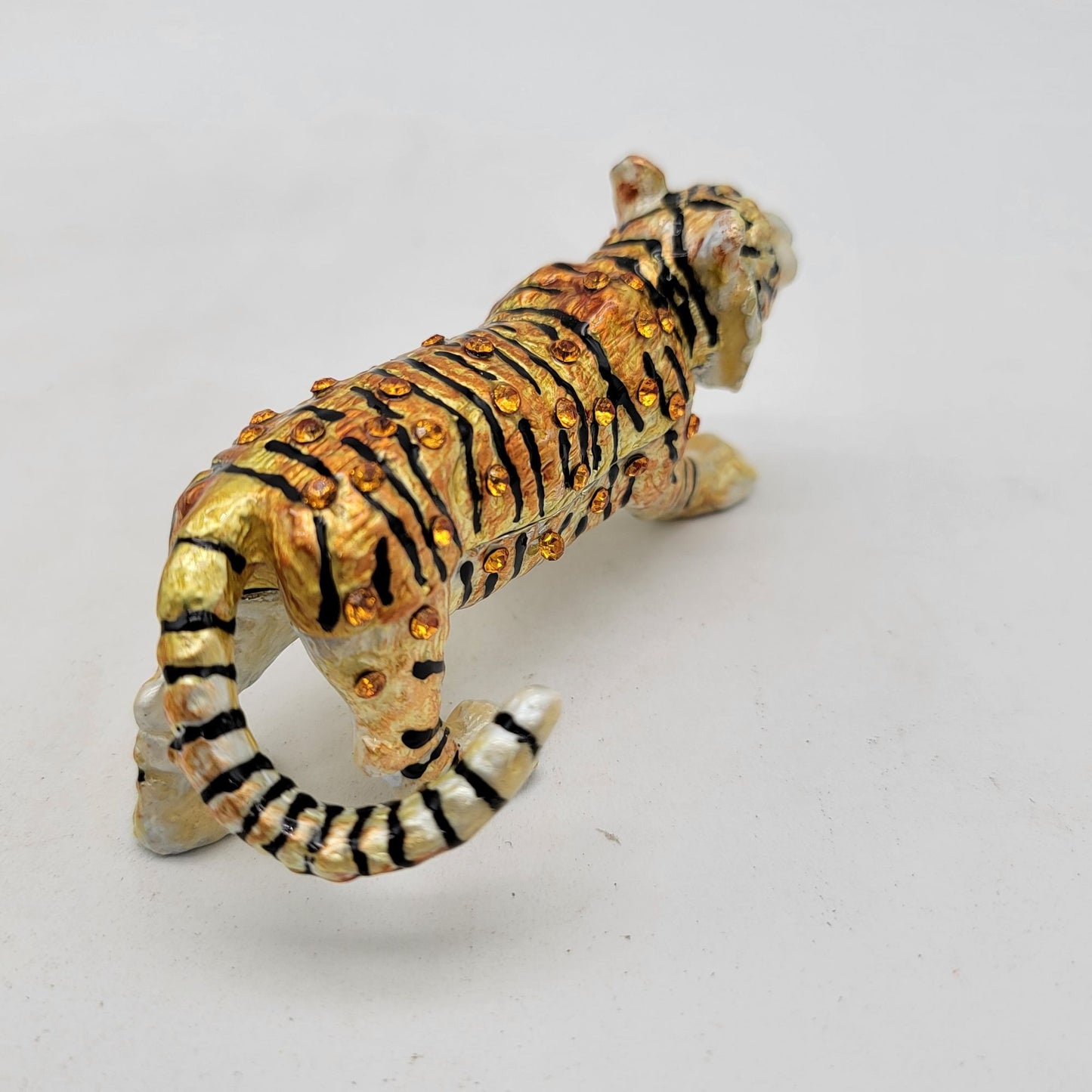 Objet d Art Year of the Tiger Trinket Box 226 Art Form