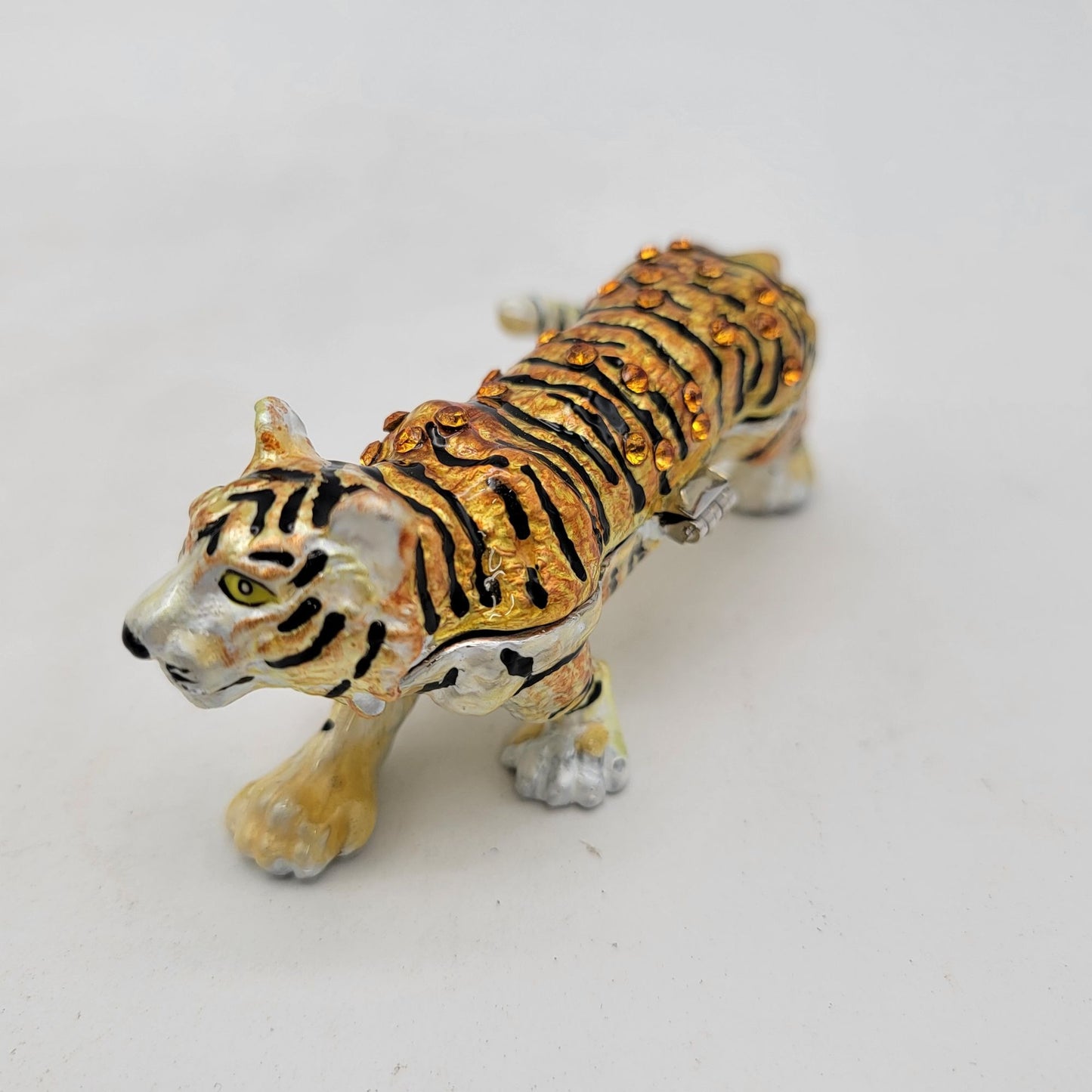 Objet d Art Year of the Tiger Trinket Box 226 Art Form