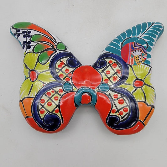 Talavera Mexican Pottery Butterfly Wall Decor
