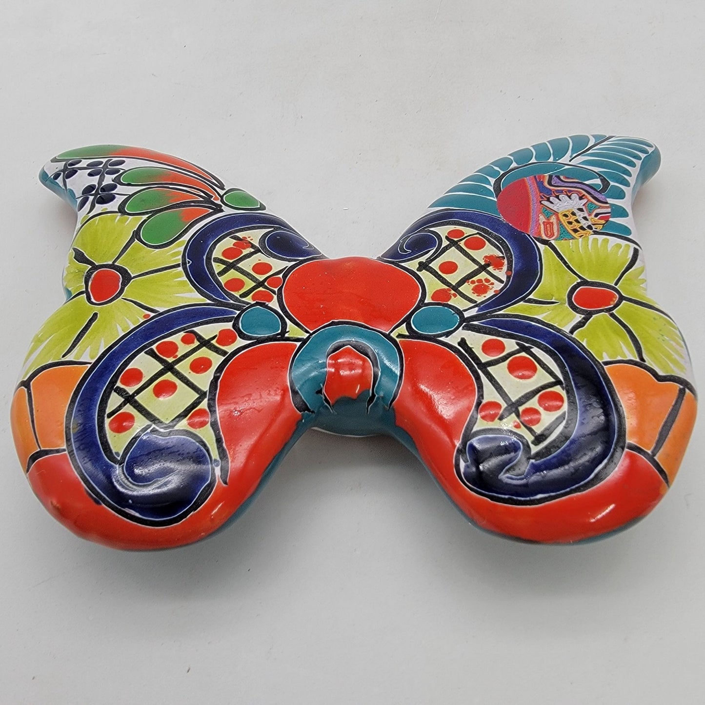 Talavera Mexican Pottery Butterfly Wall Decor