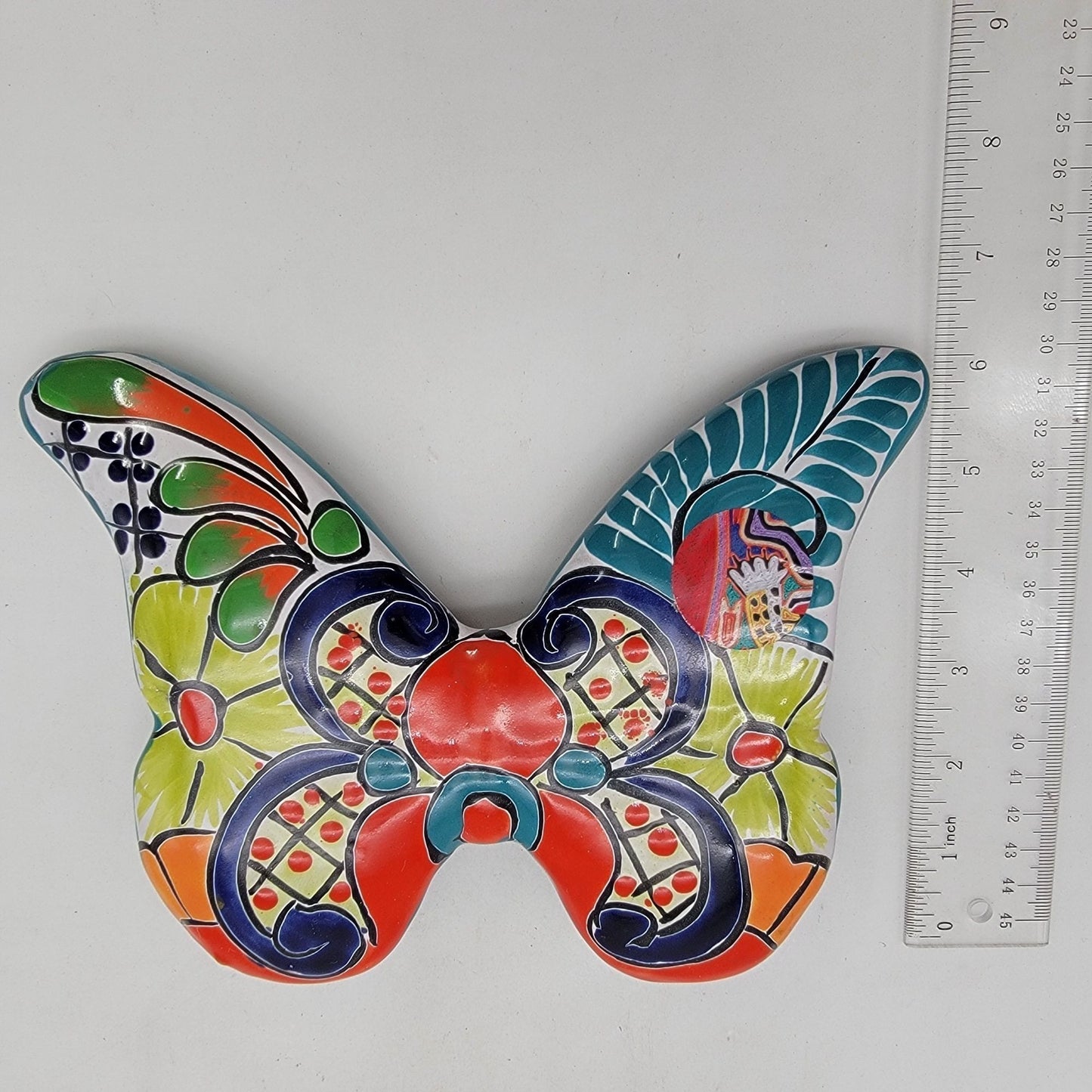 Talavera Mexican Pottery Butterfly Wall Decor