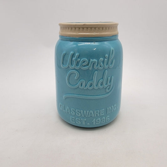 Dolomite Blue Utensil Caddy Glassware Inc.