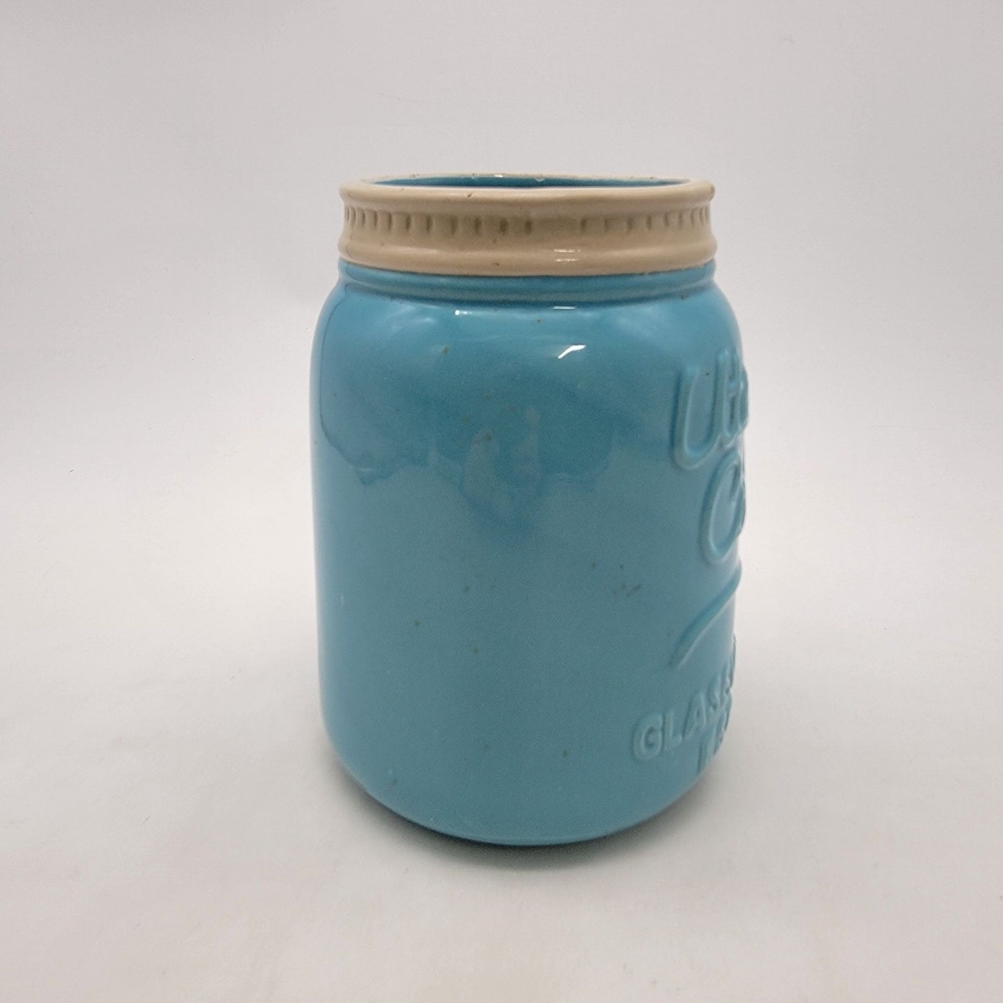 Dolomite Blue Utensil Caddy Glassware Inc.