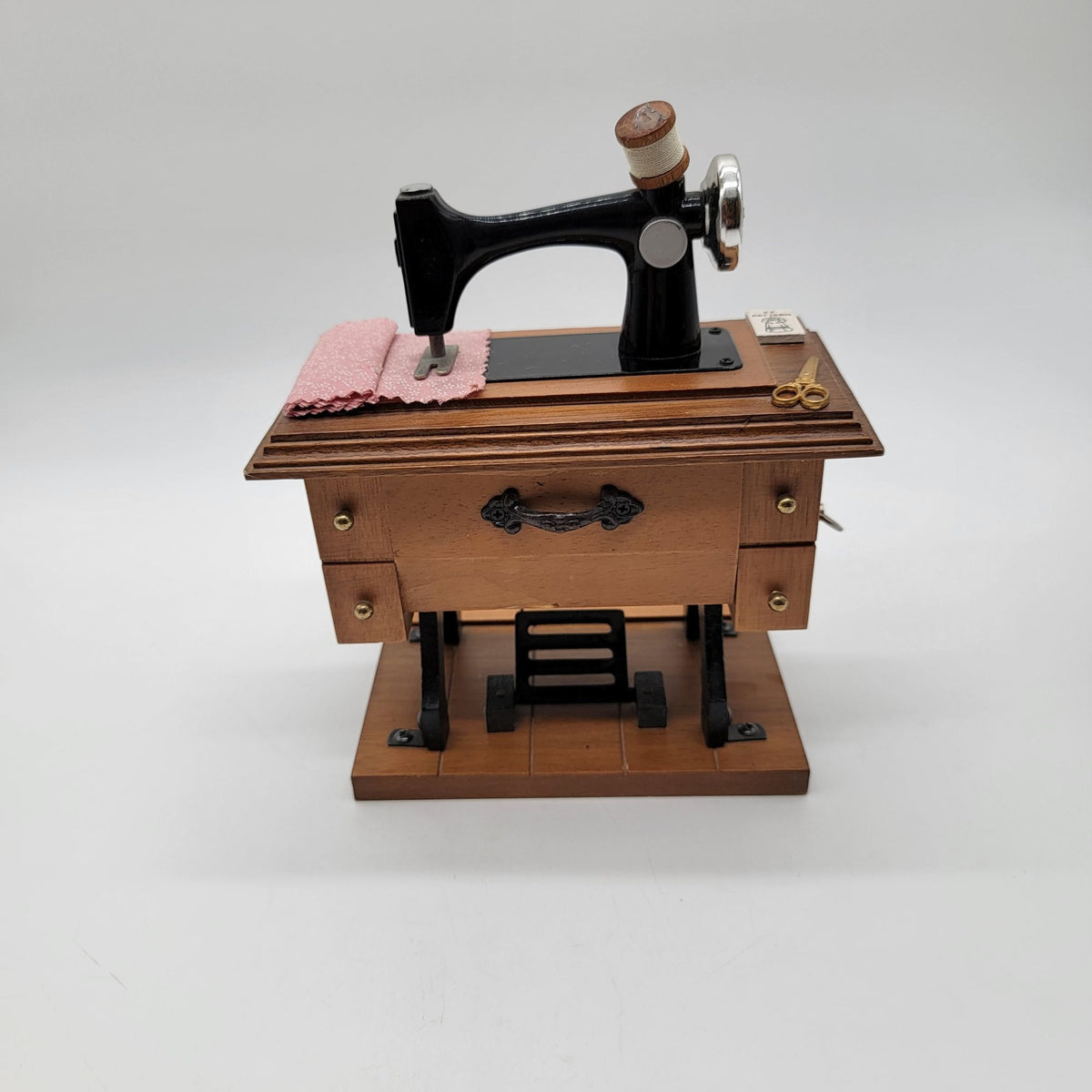 Vintage Miniature Sewing Machine Music Box