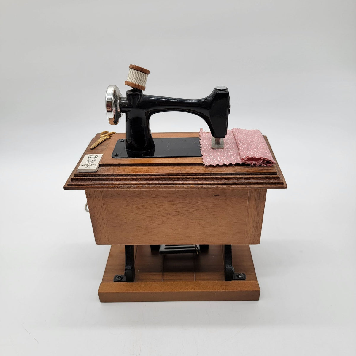 Vintage Miniature Sewing Machine Music Box
