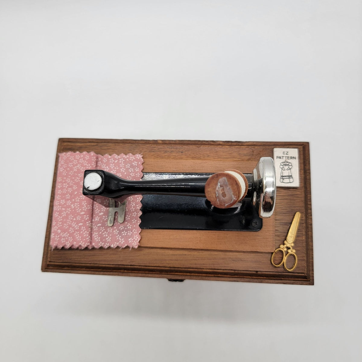 Vintage Miniature Sewing Machine Music Box