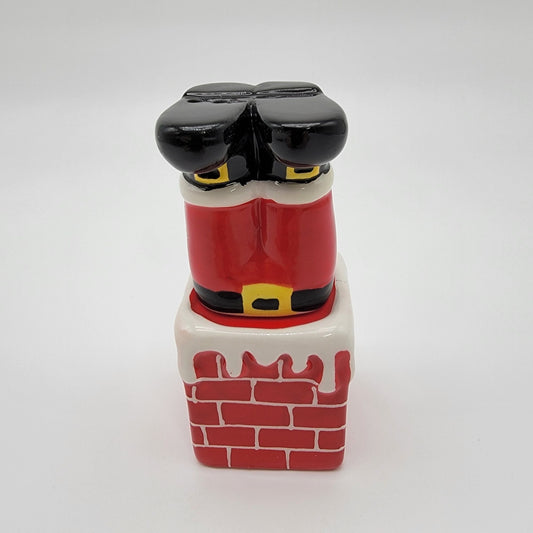 Santa In Chimney Salt & Pepper Shakers Set