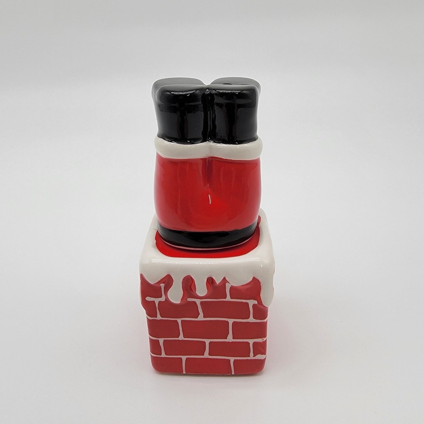 Santa In Chimney Salt & Pepper Shakers Set
