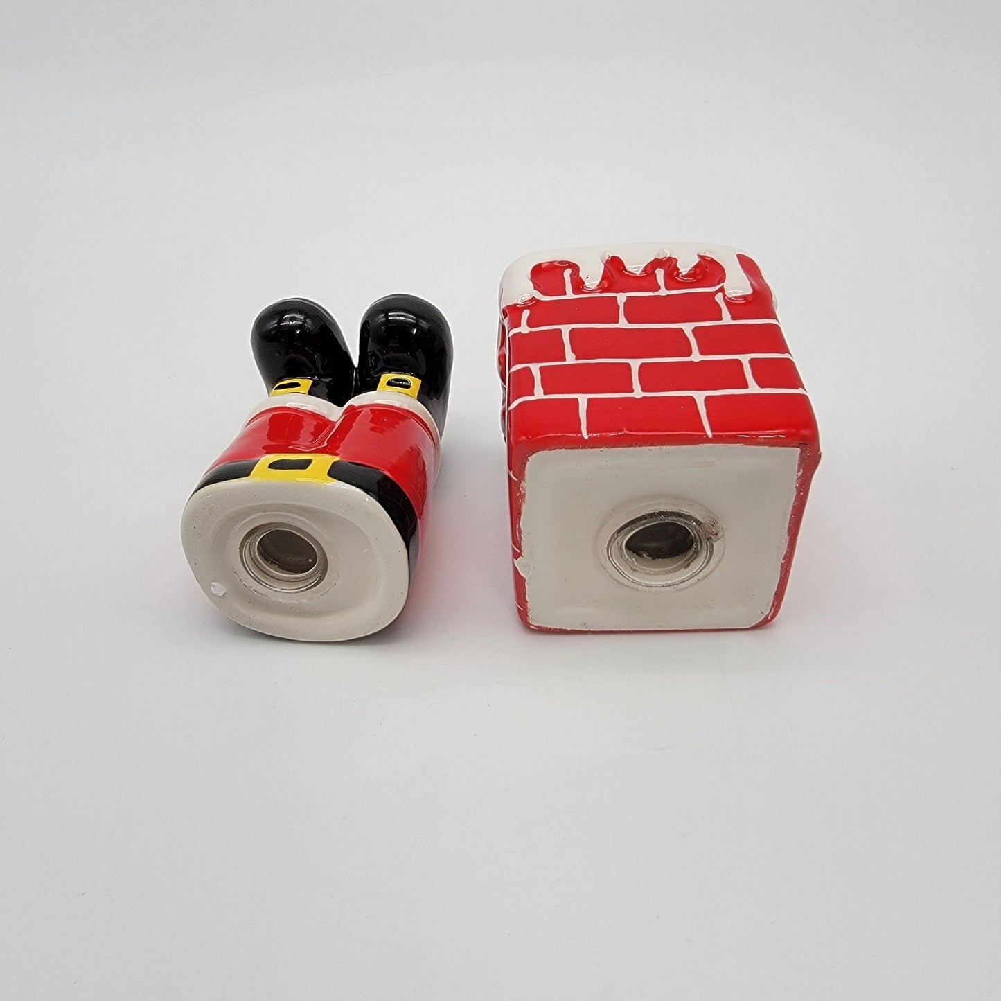 Santa In Chimney Salt & Pepper Shakers Set