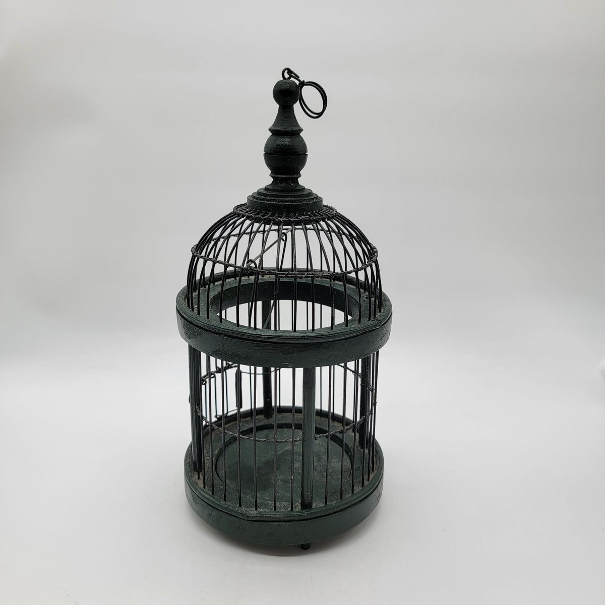 Vintage Victorian Style Small Wood and Metal Bird Cage