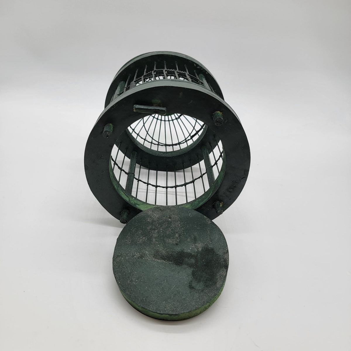 Vintage Victorian Style Small Wood and Metal Bird Cage