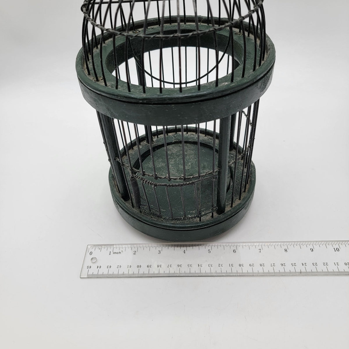 Vintage Victorian Style Small Wood and Metal Bird Cage