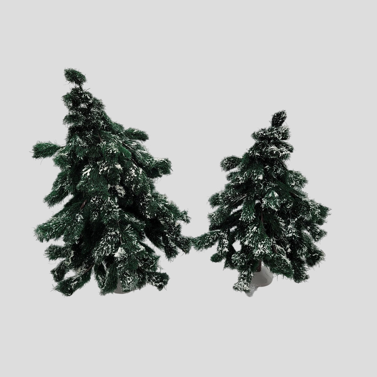 Department 56 Village Large Flocked Green Spruce Trees Set Of 2