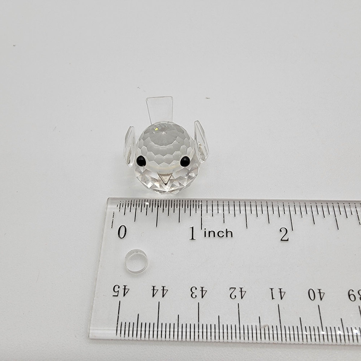 Swarovski Silver Crystal Mini Baby Chickadee Bird Figurine In Original Box