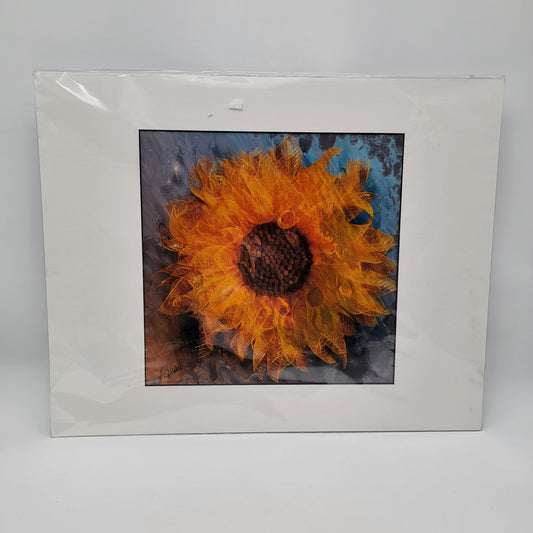 Sunflower Art Print By Gina Geldbach-Hall