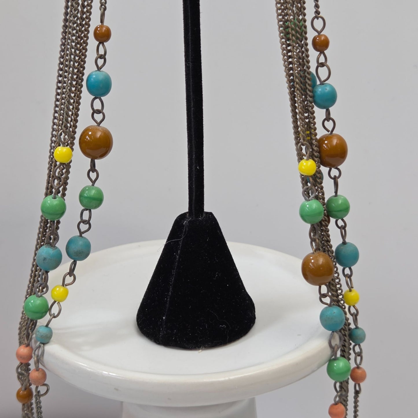 Multicolor Beaded Dangle Shoulder Duster Earrings