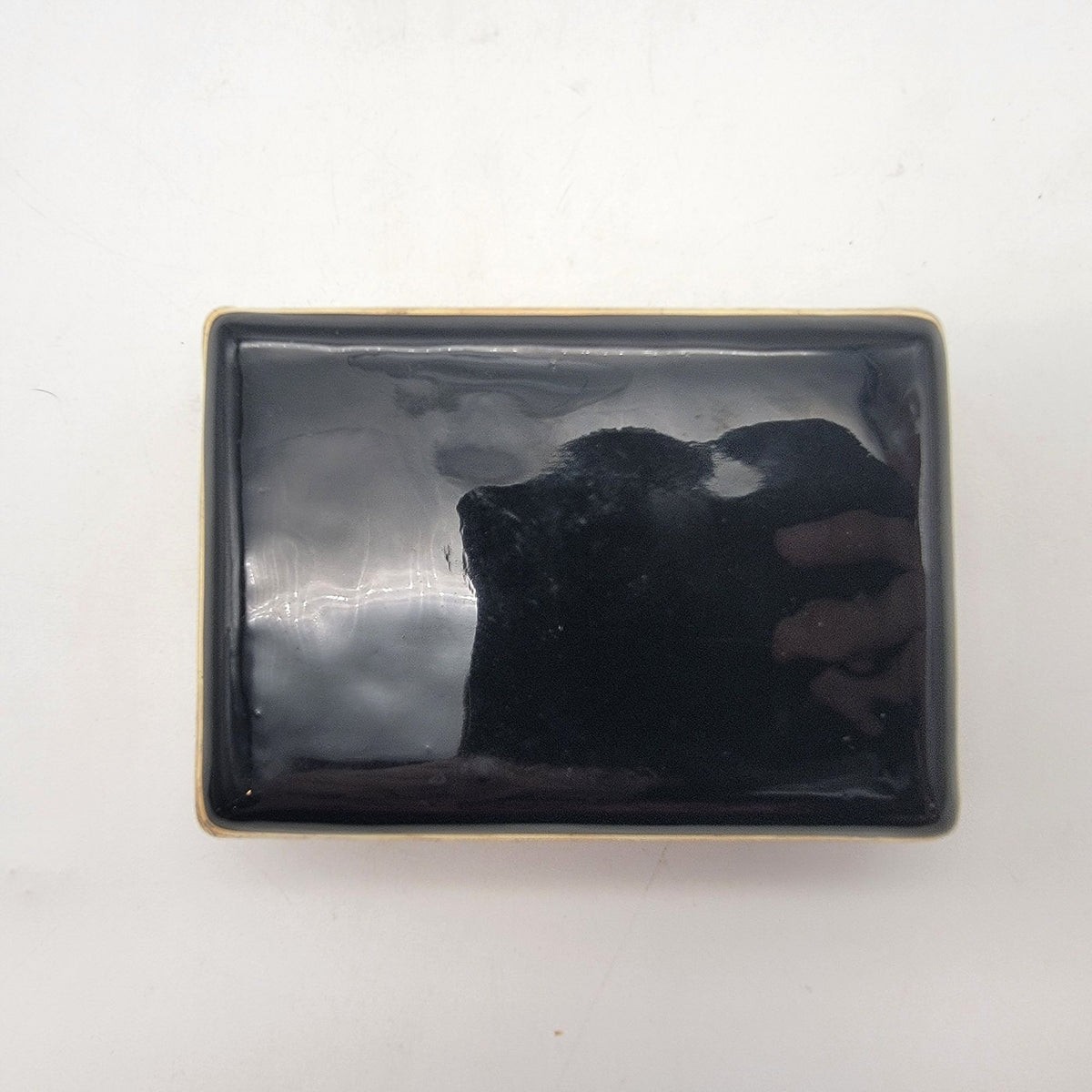 Vintage Mythical Tiger Gold Lacquerware Box