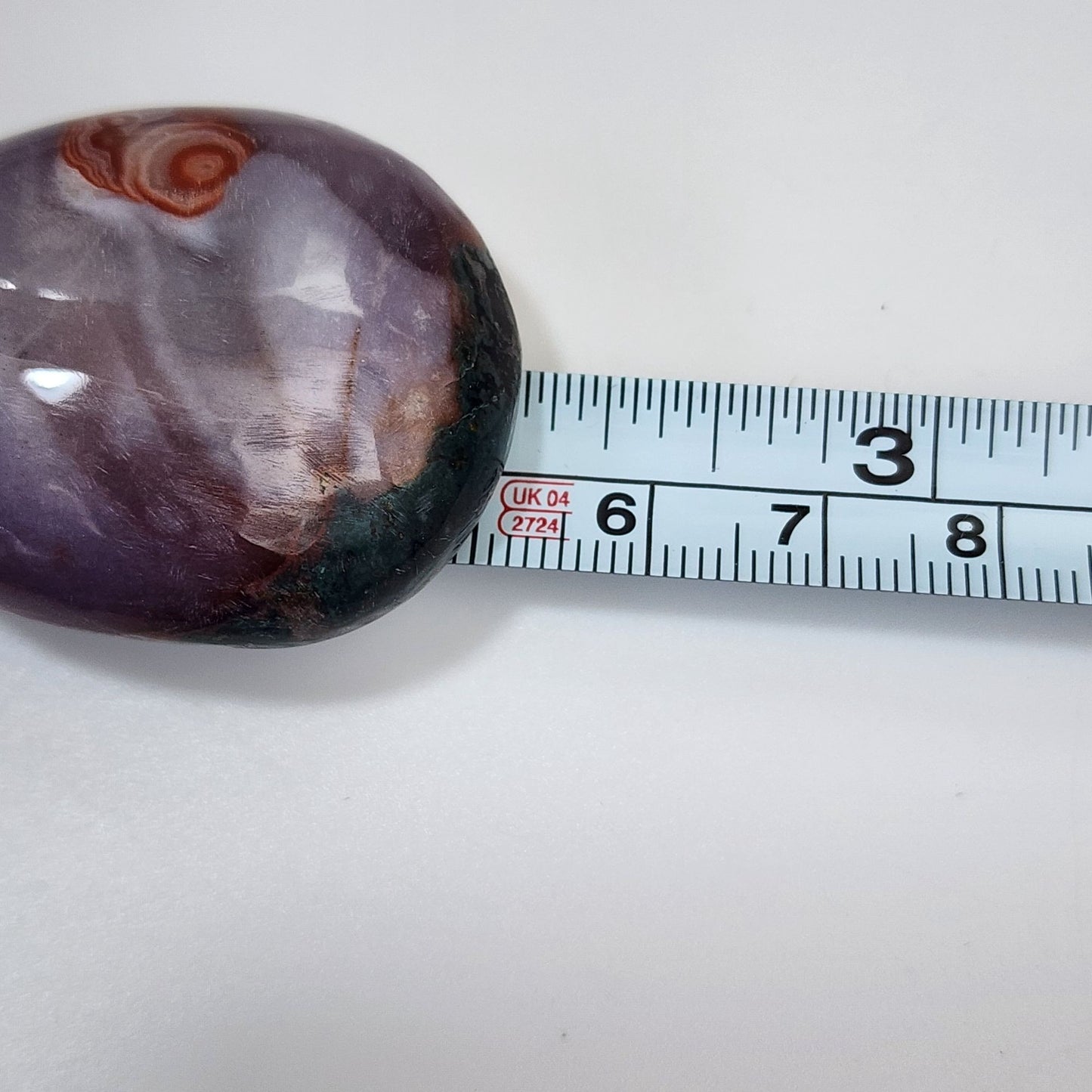 Artisan Purple Rainbow Agate Gemstone Cabochon Pendant