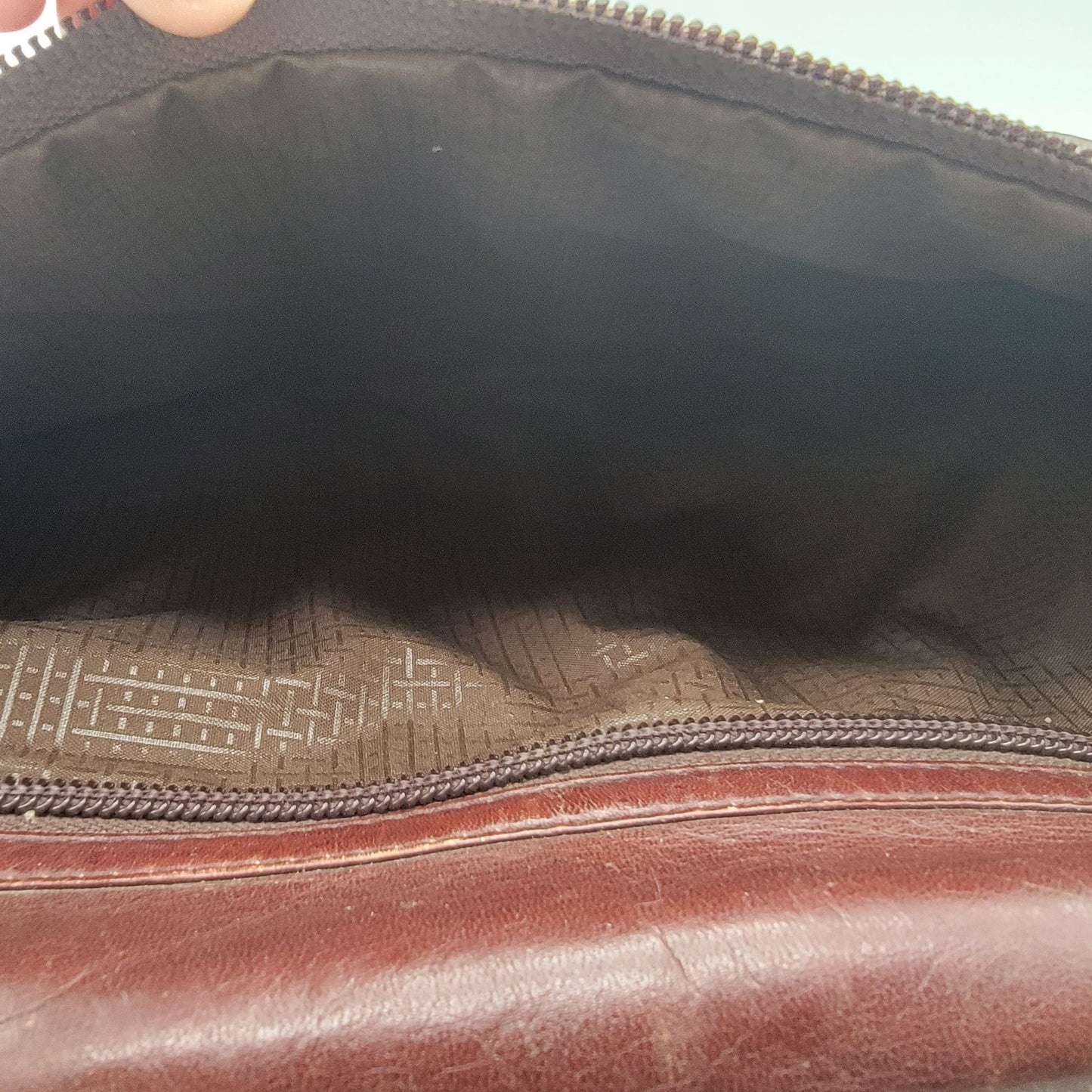 Vintage Protocol Brown Leather Briefcase Messenger Bag