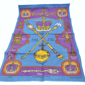 The Crown Jewels Irish Linen Tea Towel By Ulster 5046 Made In Ireland