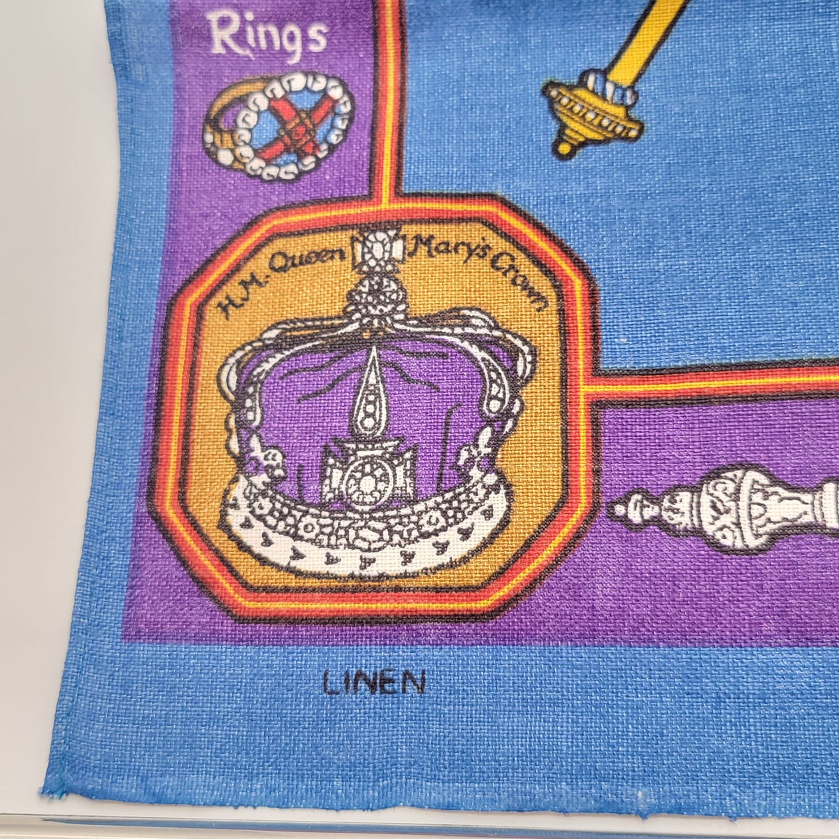 The Crown Jewels Irish Linen Tea Towel By Ulster 5046 Made In Ireland